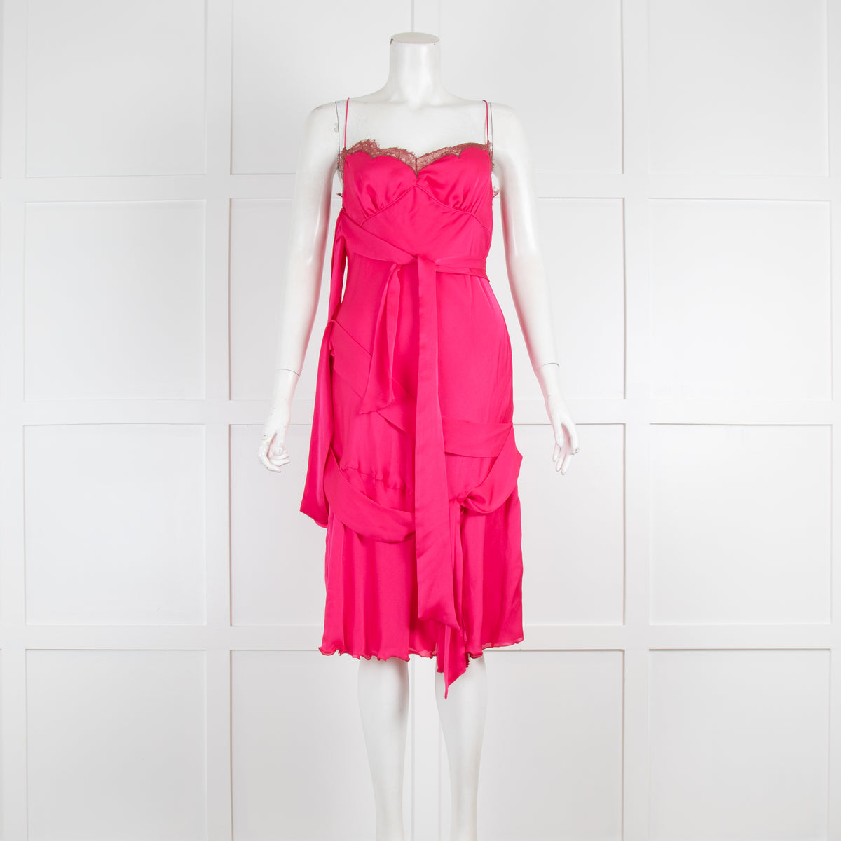 Viktor & Rolf Pink Asymmetric Camisole Dress