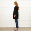 Herno Black Quilt Coat With Solid Hem And Sleeve
