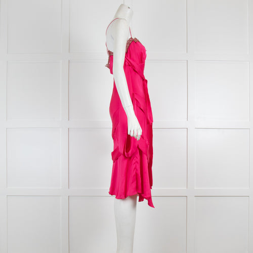 Viktor & Rolf Pink Asymmetric Camisole Dress