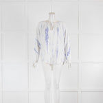 Rails White Purple Tie Dye Long Sleeve Top