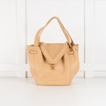 Bottega Veneta Beige Leather Beak Cross Body Bag