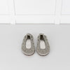Isabel Marant Silver Belna Metallic Crochet Ballet Flats
