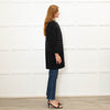 Herno Black Quilt Coat With Solid Hem And Sleeve