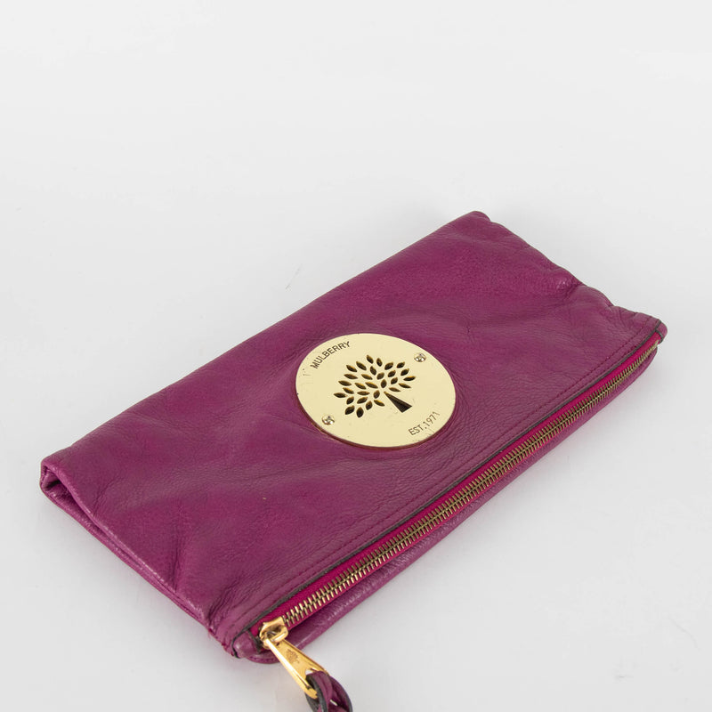 Mulberry Purple/ Pink Daria Clutch Bag