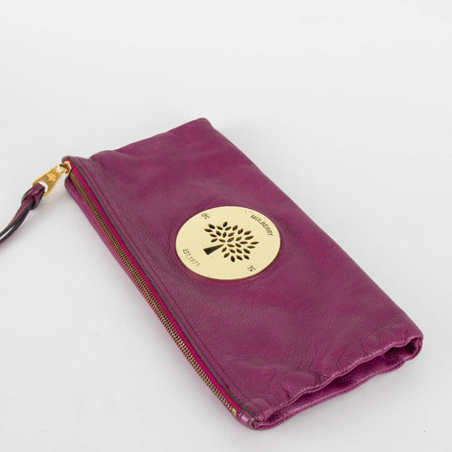 Mulberry Purple/ Pink Daria Clutch Bag