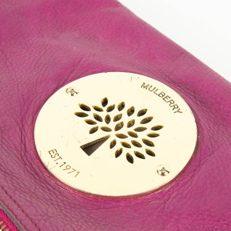 Mulberry Purple/ Pink Daria Clutch Bag