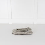 Isabel Marant Silver Belna Metallic Crochet Ballet Flats