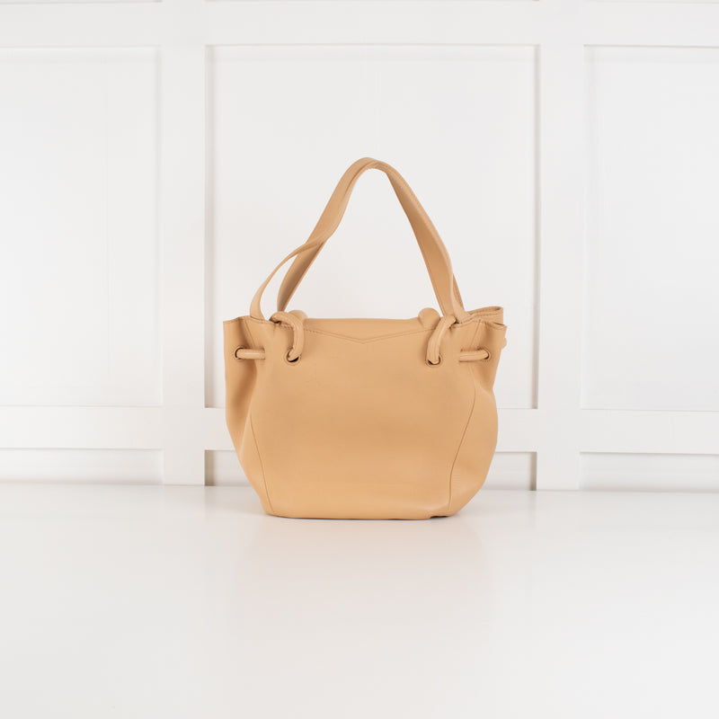 Bottega Veneta Beige Leather Beak Cross Body Bag