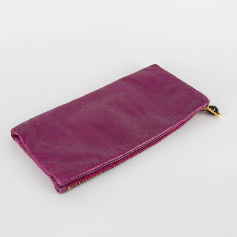 Mulberry Purple/ Pink Daria Clutch Bag