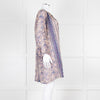 MABE Beige Blue Fine Cotton Floral Tunic Dress