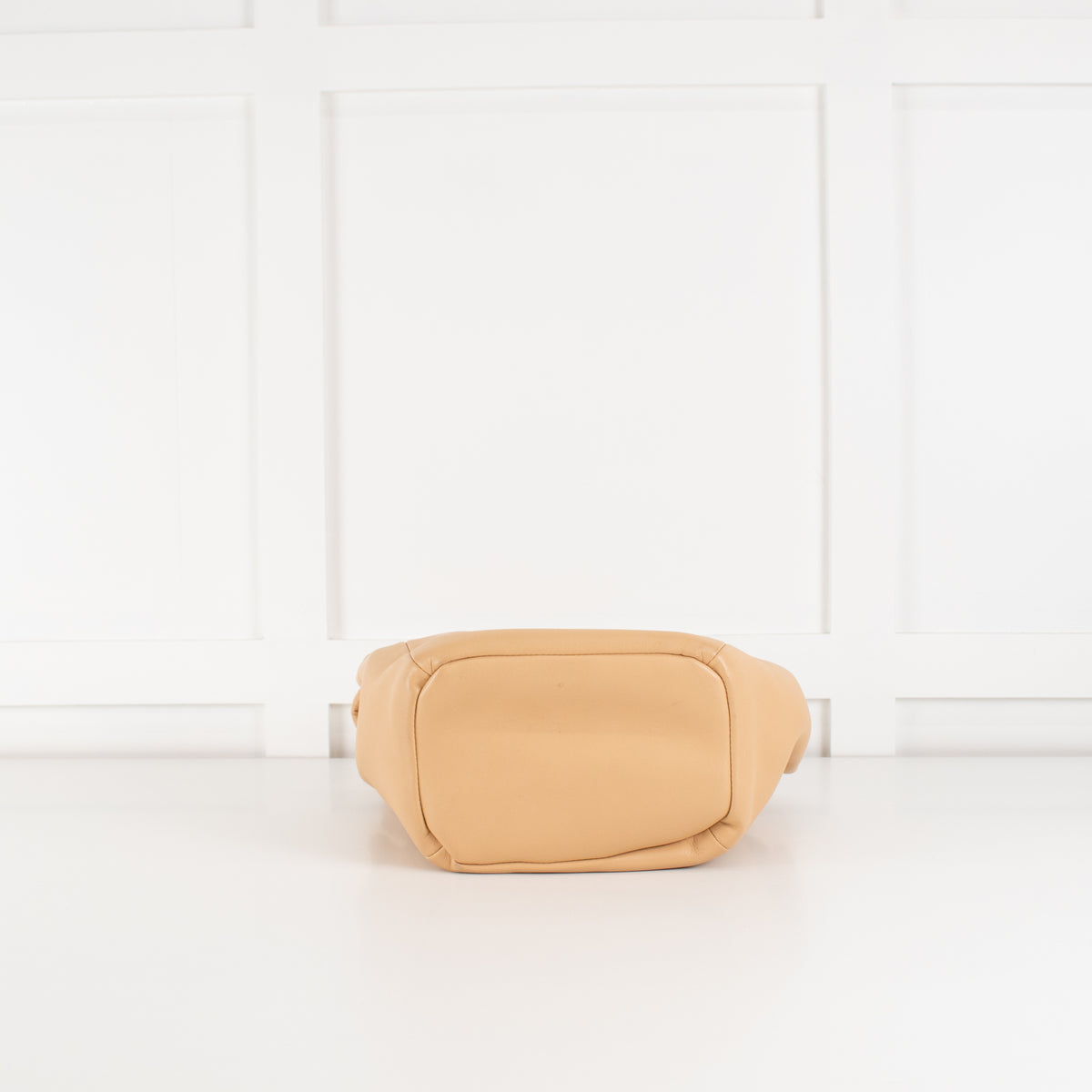 Bottega Veneta Beige Leather Beak Cross Body Bag