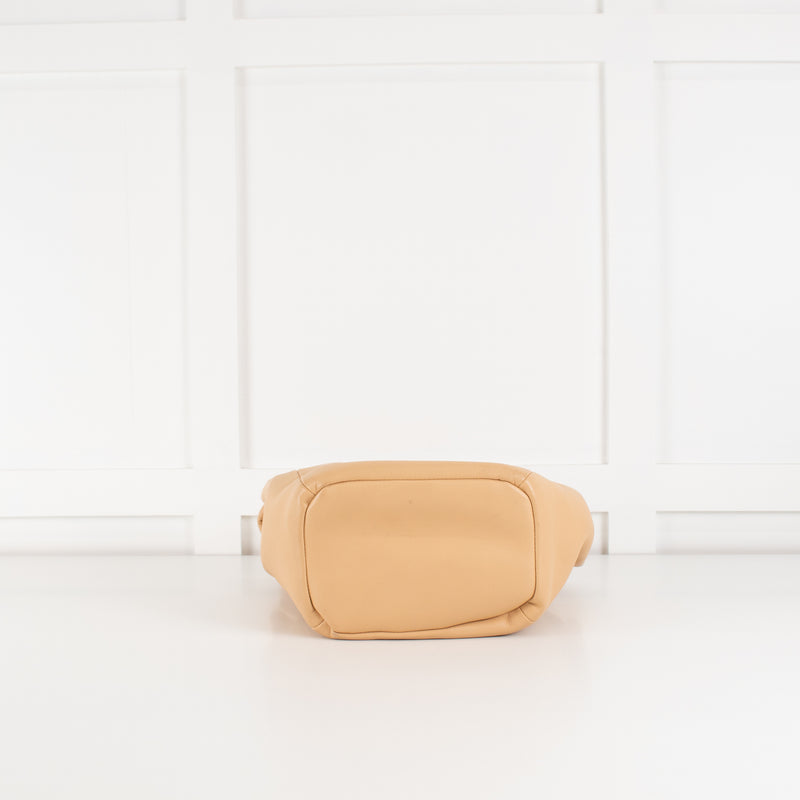 Bottega Veneta Beige Leather Beak Cross Body Bag