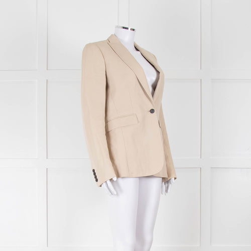 Joseph Pale Beige Single Breast Blazer