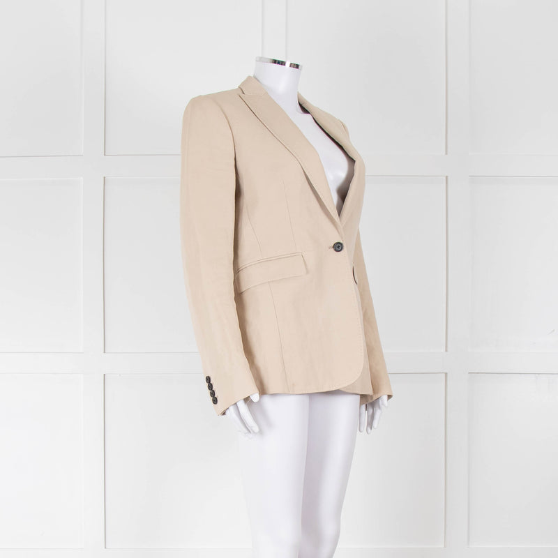 Joseph Pale Beige Single Breast Blazer