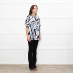 Retrofete Grey And Black With Sequin Insert Shirt