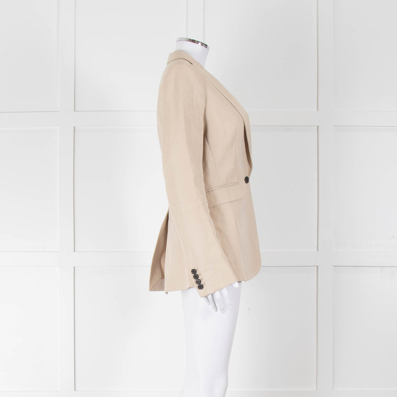 Joseph Pale Beige Single Breast Blazer
