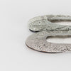 Isabel Marant Silver Belna Metallic Crochet Ballet Flats