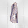 MABE Beige Blue Fine Cotton Floral Tunic Dress