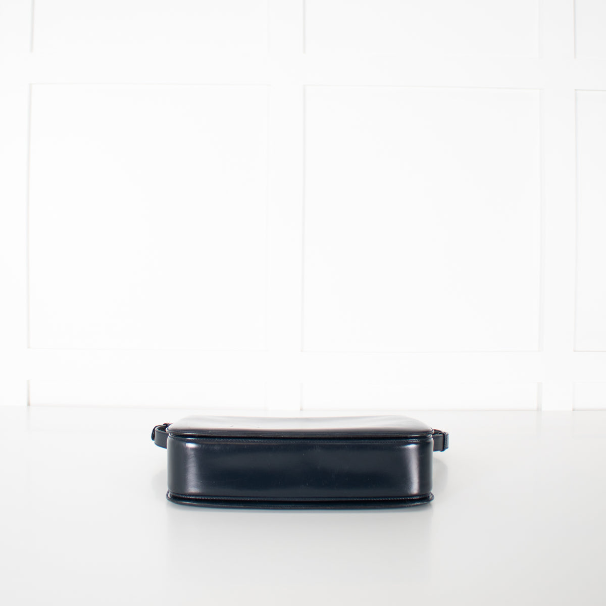 Gucci Navy Blue Leather Vintage Shoulder Bag