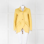 Mulberry Pale Yellow Shaped Blazer