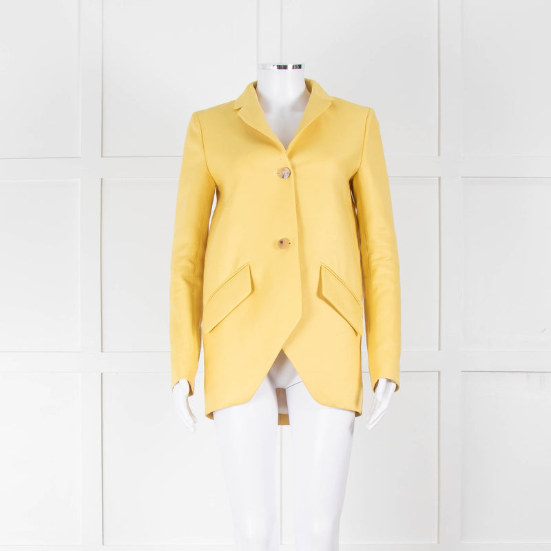 Mulberry Pale Yellow Shaped Blazer