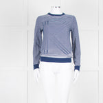 Kenzo Blue White Striped K Sweater