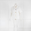 Rejina Pyo Cream Crinkle Various Button Detail Blouse