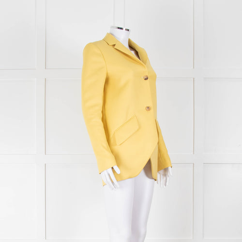 Mulberry Pale Yellow Shaped Blazer