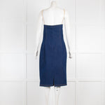 D&G Blue Denim Dress with Beige Straps