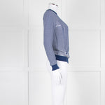 Kenzo Blue White Striped K Sweater