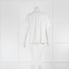 Rejina Pyo Cream Crinkle Various Button Detail Blouse