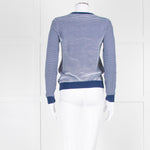 Kenzo Blue White Striped K Sweater
