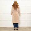 Fox London Faux Shearling Cream Trench Coat