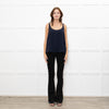 American Vintage Navy Satin Camisole Top