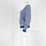 Kenzo Blue White Striped K Sweater