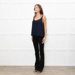 American Vintage Navy Satin Camisole Top