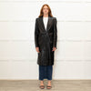 Ann Demeulemeester Black Leather Trench Coat