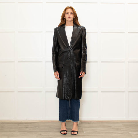 ANN DEMEULEMEESTER ブラック トレンチコート S Viv High Comfort Tailored Coat – Ann Demeulemeester