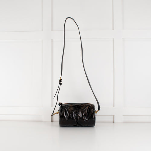 Anya Hindmarch Black And Bronze Chubby Barrel Bag