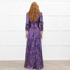 Ridley Purple Lurex Maxi Dress