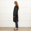 Ann Demeulemeester Black Leather Trench Coat
