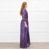 Ridley Purple Lurex Maxi Dress