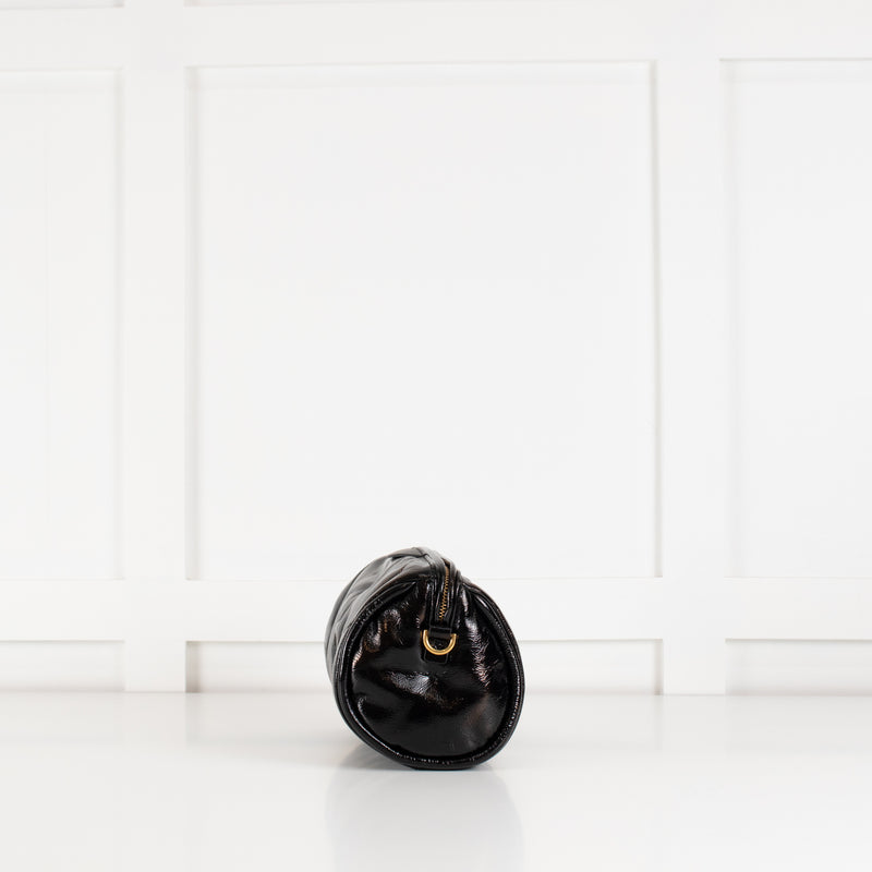 Anya Hindmarch Black And Bronze Chubby Barrel Bag