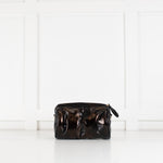Anya Hindmarch Black And Bronze Chubby Barrel Bag