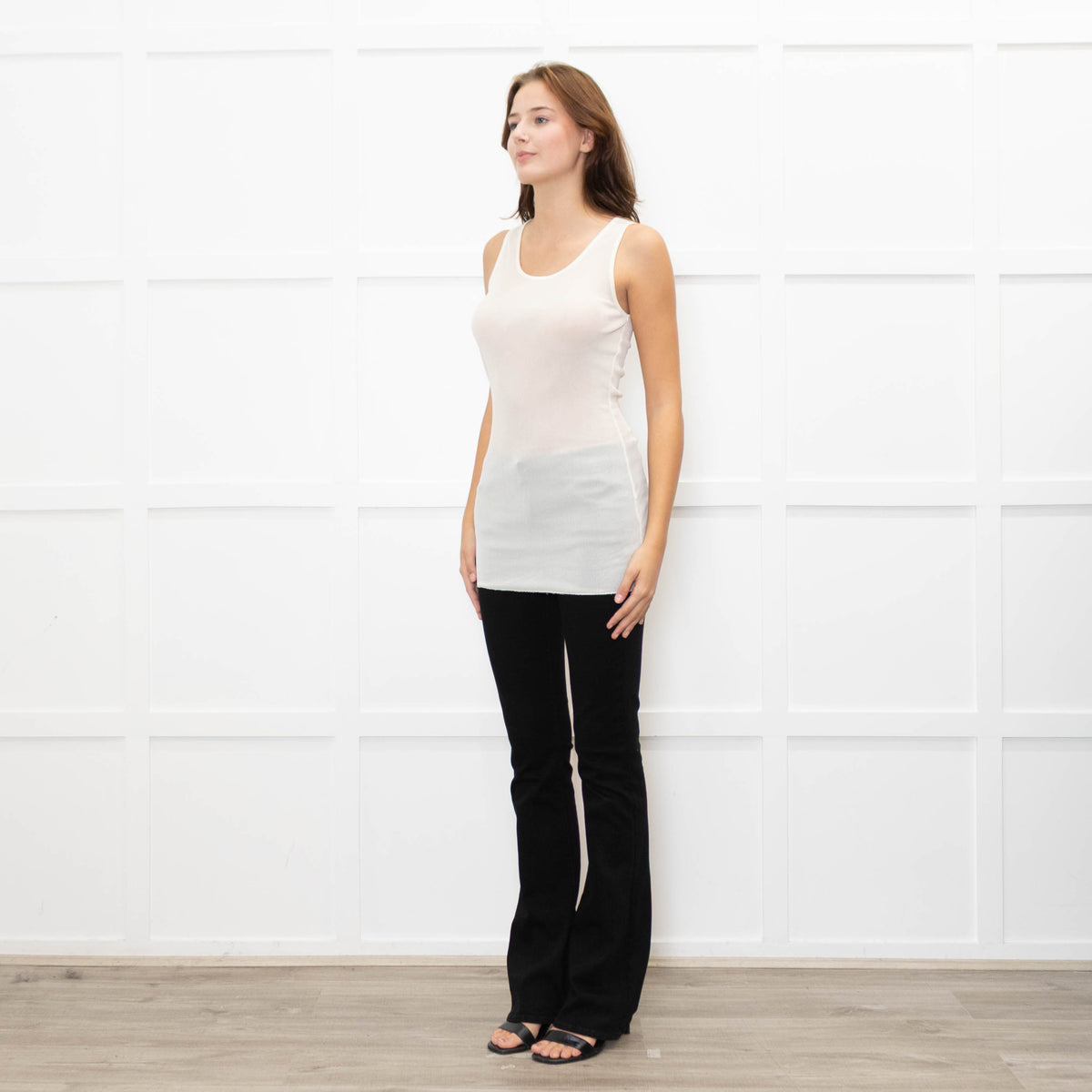 Ami Paris Crinkle Ribbed Vest