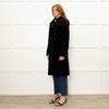 Theory Black Velvet Military Style Coat