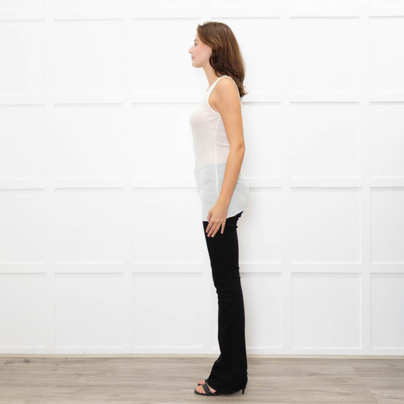 Ami Paris Crinkle Ribbed Vest