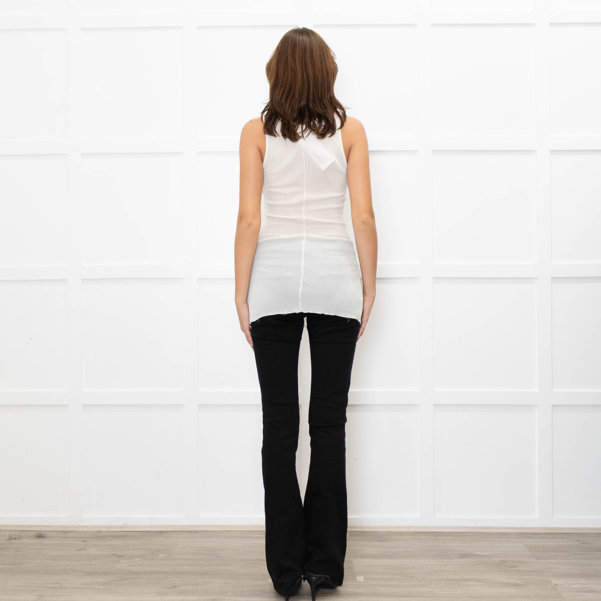 Ami Paris Crinkle Ribbed Vest