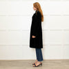 Theory Black Velvet Military Style Coat