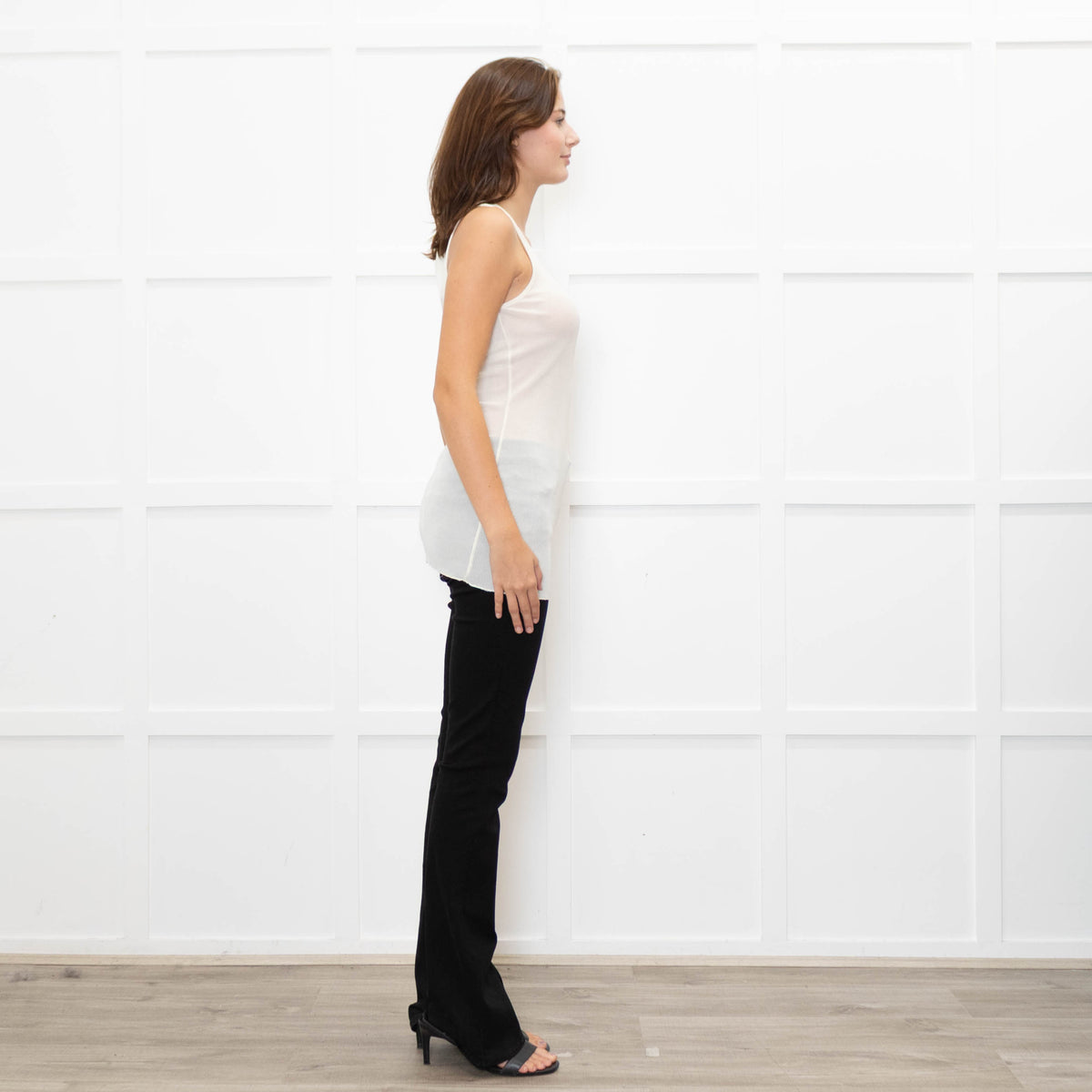 Ami Paris Crinkle Ribbed Vest